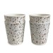 Terrazzo Cup in Mauve - 4 set