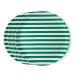 Green Stripe Dinner Plate - 4 set