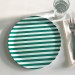 Green Stripe Dinner Plate - 4 set