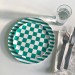 Green Stripe Dinner Plate - 4 set