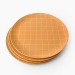 Orange Grid Dinner Plate - 4 set