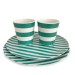 Stripe Cup in Green - 4 set