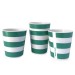 Stripe Cup in Green - 4 set