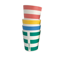 Stripe Cup Assorted - 4 set