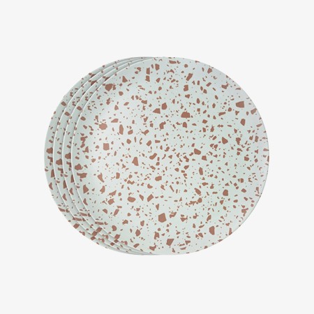 Terrazzo Mauve Side Plates   <p> Set of 4 </p>