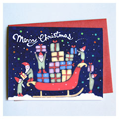 Busy Elves Card